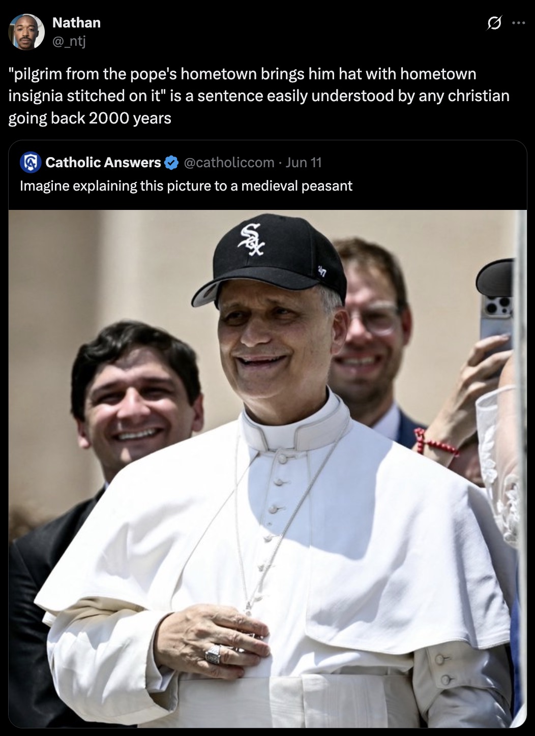 You've been dunked on, Catholic Answers.